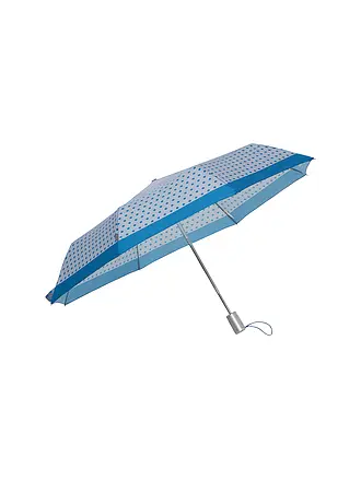 SAMSONITE | Alu Drop S - Regenschirm Yellow Dots | hellblau